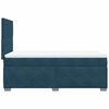 vidaXL Boxspringbett mit Matratze Blau 100x200 cm Samt