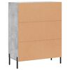 vidaXL Sideboard Betongrau 69,5x34x90 cm Holzwerkstoff