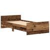 vidaXL Bettgestell ohne Matratze Altholz-Optik 75x190 cm Holzwerkstoff