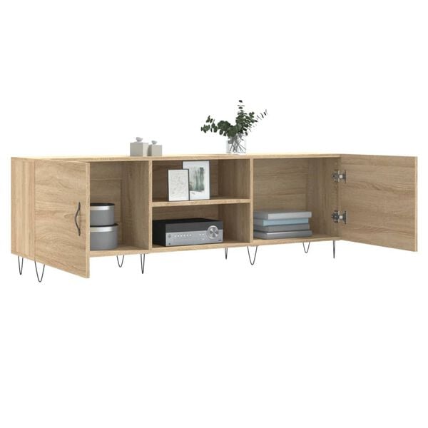 vidaXL TV-Schrank Sonoma-Eiche 150x30x50 cm Holzwerkstoff
