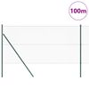 vidaXL Zaunpfosten Grau 100 x 1,2 m (13 mm Maschenabstand)