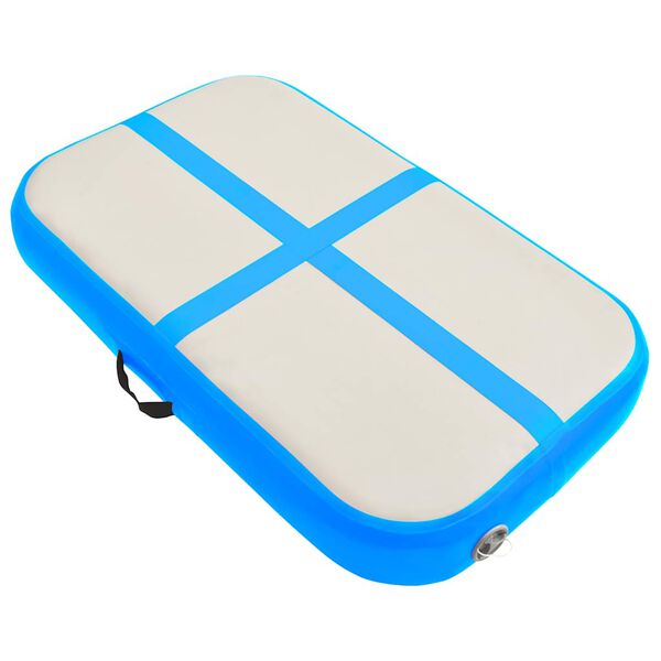 vidaXL Aufblasbare Gymnastikmatte mit Pumpe 60x100x10 cm PVC Blau