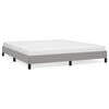 vidaXL Bettgestell ohne Matratze Hellgrau 160x200 cm Stoff