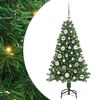vidaXL K&uuml;nstlicher Weihnachtsbaum mit 150 LEDs mit St&auml;nder Gr&uuml;n 120 cm