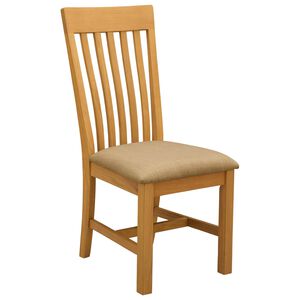 vidaXL Esszimmerstuhl 2 stk. Massivholz Eiche Beige 45 x 59,5 x 100 cm