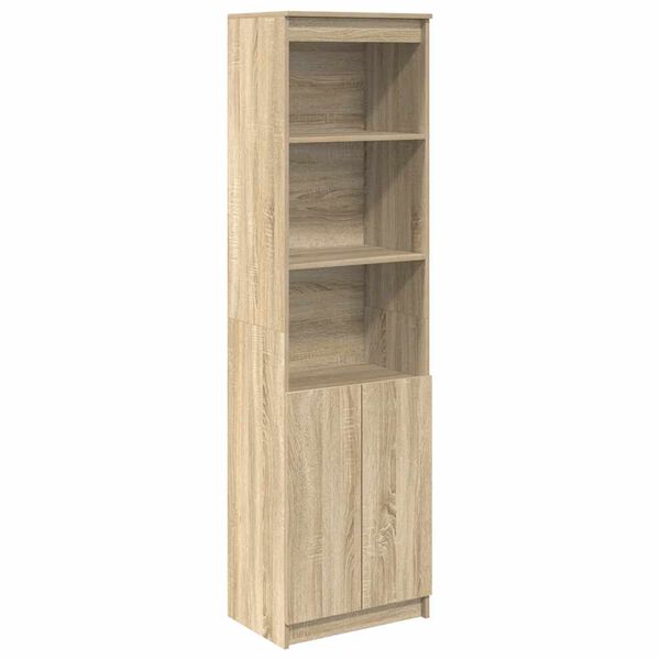 vidaXL Highboard Sonoma-Eiche 50x35x180 cm Holzwerkstoff