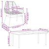 vidaXL 9-teiliges Garten-Esszimmerset Braunes Polyrattanglas