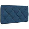 vidaXL Bett mit Matratze Blau 90x200 cm Stoff