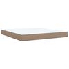 vidaXL Boxspringbett Matratze Cappuccino-Braun 180x200 cm Kunstleder