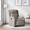 vidaXL Relaxsessel Elektrisch Taupe Stoff