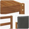vidaXL Outdoor-Sofagarnitur mit Kissen 5 pcs Natur und Anthrazit