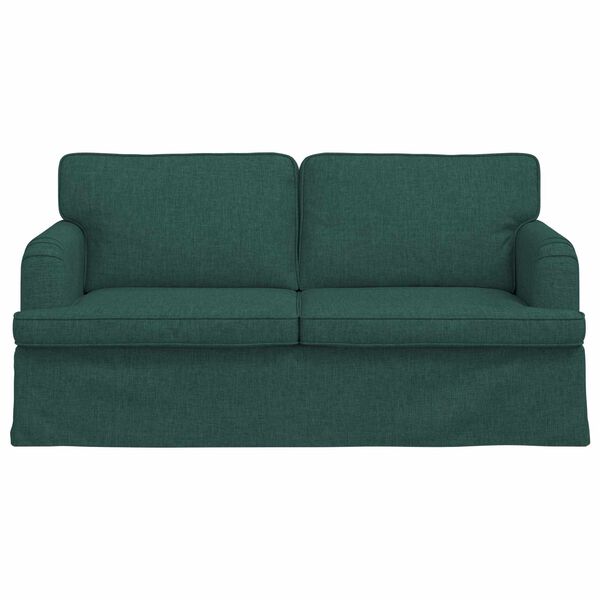 vidaXL Sofa 140cm Dunkelgr&uuml;n Metall
