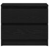 vidaXL Nachttisch 2 pcs Schwarz Eichen-Optik 50 x 40 x 43,5 cm