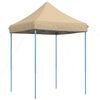 vidaXL Partyzelt 200 x 200 x 306 cm Beige Oxford-Stoff