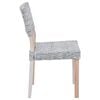 vidaXL Esszimmerstuhl 2 pcs Wei&szlig; gewaschen 46 x 55 x 84 cm Kubu Rattan