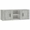 vidaXL TV-Schrank Betongrau 100x31,5x35 cm Holzwerkstoff
