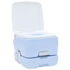 vidaXL Camping-Toilette Helles Blau und Wei&szlig; 41,5 x 36,5 x 30 cm