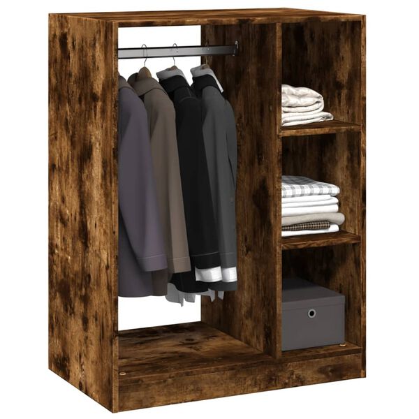 vidaXL Kleiderschrank Räuchereiche 77x48x102 cm Holzwerkstoff