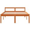 vidaXL Seniorenbett Wachsbraun 120x200 cm Massivholz Kiefer
