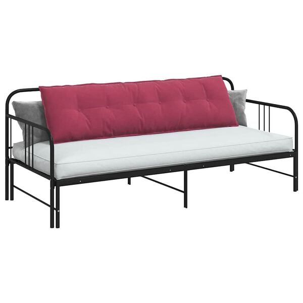 vidaXL R&uuml;ckenkissen Weinrot 180 x 50 cm Cordstoff