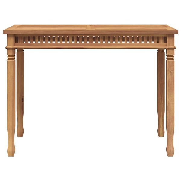 vidaXL Garten-Esstisch 110x65x80 cm Massivholz Teak