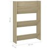 vidaXL Wand-Schuhschrank Sonoma-Eiche 60x18x90 cm Holzwerkstoff