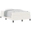 vidaXL Bettrahmen mit Matratze Creme 120 x 190 cm Stoff
