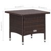 vidaXL 2-tlg. Garten-Lounge-Set mit Kissen Poly Rattan Braun
