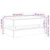 vidaXL Couchtisch mit LED-Leuchten Altholz-Optik 90x50x40 cm
