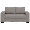 vidaXL 2-Sitzer-Sofa Taupe 160x77x82 cm Stoff