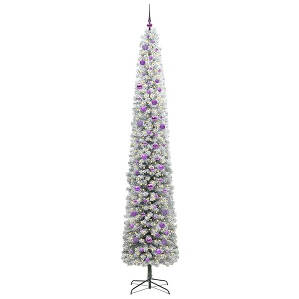 vidaXL K&uuml;nstlicher Weihnachtsbaum mit 300 LEDs mit St&auml;nder Gr&uuml;n 270 cm