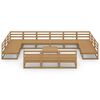 vidaXL 14-tlg. Garten-Lounge-Set Massivholz Kiefer