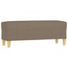 vidaXL Sitzbank Taupe 100x35x41 cm Stoff