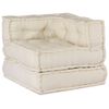 vidaXL Modulares Sofa 3 pcs Creme Stoff