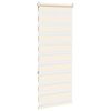 vidaXL Doppelrollo Marmorbeige 65x150 cm Stoffbreite 60,9 cm Polyester