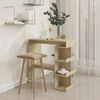 vidaXL Bartisch mit Regal Sonoma-Eiche 100x50x101,5 cm Holzwerkstoff