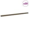 vidaXL Treppenkantenprofile 30 pcs Braun 67 x 3.5 x 3 cm Aluminium