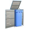 vidaXL Mülltonnenbox für 1 Tonne 69x77,5x112,5 cm Edelstahl