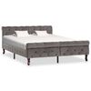 vidaXL Bettgestell Grau Samt 140 x 200 cm