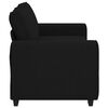 vidaXL 2-Sitzer-Sofa Schwarz 140 cm Stoff