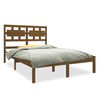 vidaXL Massivholzbett Honigbraun 140x190 cm