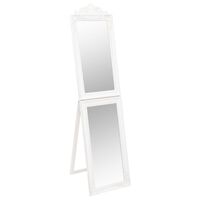 vidaXL Standspiegel Weiß 45x180 cm