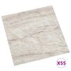 vidaXL Bodenplanken 55 pcs Beige 5,11 m&sup2; PVC
