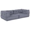 vidaXL Modulare Sofagarnitur 3 pcs Grau 140 x 70 x 36 cm Stoff