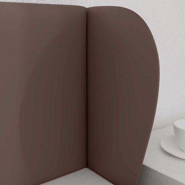 vidaXL Kopfteil Ohr Braun 40 x 23 x 6 cm Schaum und Holzwerkstoff