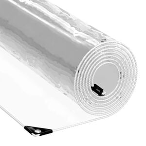 vidaXL Abdeckplane 350 gsm Transparent 20 x 1,5 m PVC