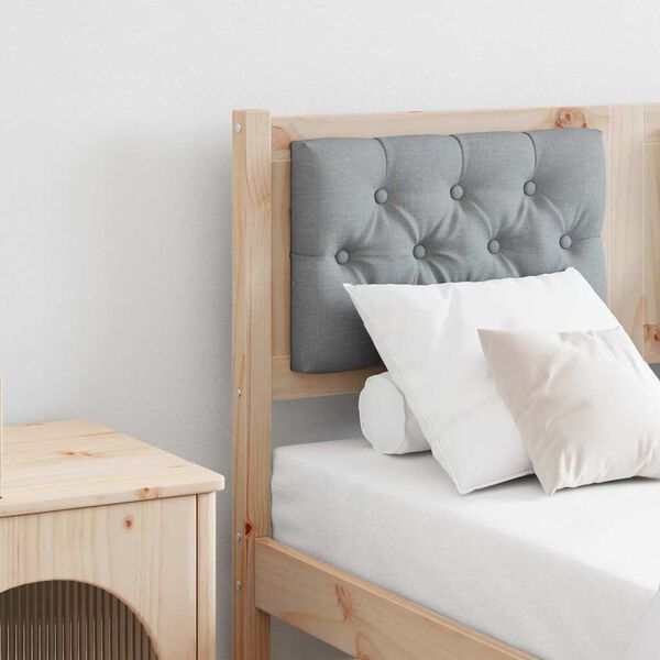 vidaXL Kopfteil Sonstiges Braun und hellgrau 120 cm Massivholz Kiefer