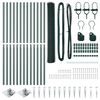 vidaXL Zaunpfosten Gr&uuml;n 25 x 1,4 m (13 mm Mesh) Stahl und PVC