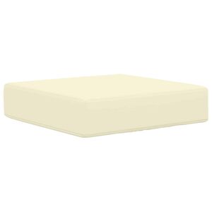 vidaXL Sitzkissen f&uuml;r Outdoor Creme 40 x 40 x 8 cm 100 % Polyester