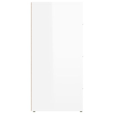 vidaXL Sideboard Hochglanz-Weiß 40x33x70 cm Holzwerkstoff